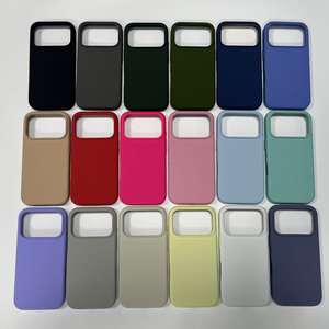 Cover Magnetica di Lusso in Silicone Liquido Color Caramella, Custodia Protettiva Antiurto Personalizzata per iPhone 17 16 15 14 13 12 Pro Max - Product Image 1