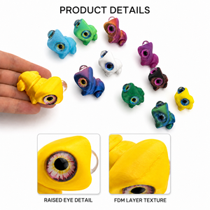 <strong>3D</strong> Printed Big Eyed Frog Toy PLA Sensory Desk Toy Collectible Custom Color Wholesale Manufacturer - Product Image 4