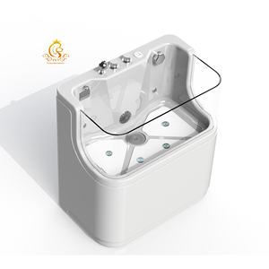 Baignoire pour chiens et chats en acrylique EUR PET <span class=keywords><strong>Spa</strong></span> avec lumières colorées à ozone pour le toilettage des animaux dans la salle de bain - Product Image 3