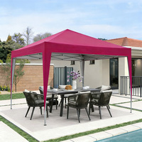 Tente de salon professionnelle 10x10, double couche, tissu Oxford, imperméable, écologique, auvent pliable, logo personnalisé, stand portable pour extérieur