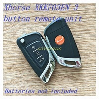 Clés de voiture de haute qualité Xhorse XKKF03EN, télécommande filaire à 3 boutons, type couteau, pour outil VVDI