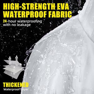 Ponchos de Lluvia Impermeables, Ligeros, de Secado Rápido, Resistentes al Viento, Transpirables, Ecológicos, Desechables y Transparentes con Logotipo Personalizado - Product Image 2