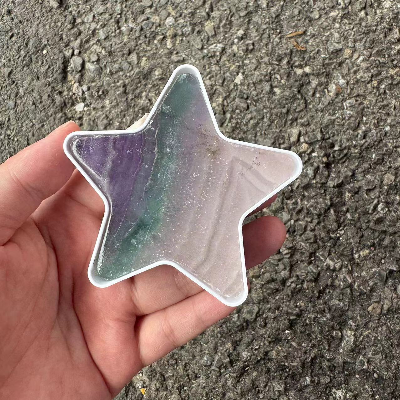 Fluorite-star shape