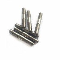 GR5 Titanium Bolts M10*45mm Double End Threaded Stud Screw Bolt Factory Price Hex Socket Threaded Rods