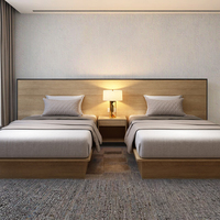 Lit en bois moderne personnalisable de taille king avec rangement Camas De Madera Meubles de chambre à coucher pour hôtels Villas Fabriqué en panneaux de particules