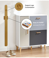 Chausse-pied magnétique en bois à long manche 55 cm avec trou de suspension, aide à l'enfilage des chaussures pour seniors, facile à utiliser