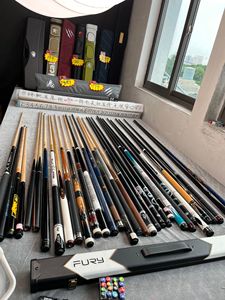 Konllen Nhà Máy Bán Tùy Chỉnh <span class=keywords><strong>Maple</strong></span>/Carbon Decal/Inlay Hồ Bơi Cue Stick Chuyên Nghiệp Thấp Độ Lệch Billiard Phụ Kiện - Product Image 5