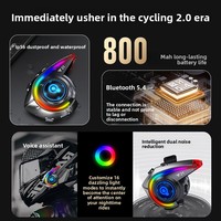 Casque Y21 exclusif transfrontalier avec écouteurs 5.4, étanche IPX6, anti-poussière, suppression active du bruit, lumières RGB, sans fil
