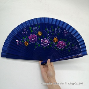 Abanico Español de Madera Pintado a Mano para Boda Abanico de Dama - Product Image 5
