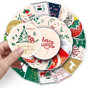 50枚入り カスタムクリスマスグラフィティステッカー 防水PVC漫画粘着ステッカー フェスティバルギフトデコレーション - Product Image 6