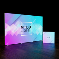 Affichage de stand d'exposition stand d'événement exposition fond rétro-éclairé portable affichage LED flexible