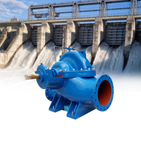 4 8 10 12 pouces station hydroélectrique centrifuge de drainage d'eau de mer split case double pompe d'aspiration
