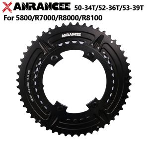 Plateau ANRANCEE 50-34T 52-36T 53-39T Couronne pour <span class=keywords><strong>Shimano</strong></span> Convient au pédalier <span class=keywords><strong>Shimano</strong></span> 5800 <span class=keywords><strong>R7000</strong></span> R8000 R8100 - Product Image 6