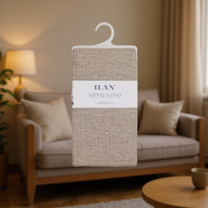 Accessorio Tessile Ilan 100x75 Cm, Tessuto Effetto Lino in Misto Poliestere e Cotone per Arredamento Casa - Product Image 2