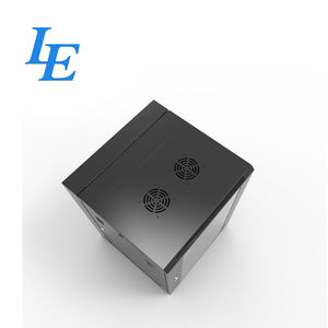 Rack de montaje en pared de doble sección de 19 pulgadas ANS EIA RS-310-D IEC2972 DIN41491 con paneles laterales bloqueables, 12U, 600 mm de profundidad - Product Image 3