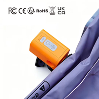 Pompe à air électrique portable mini, rechargeable, à piles, avec adaptateur de valve en plastique, double fonction gonflage et aspiration