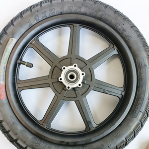 DGWZ 14 pouces roue avant de scooter électrique moyeu de roue avant de vélo uniquement moyeu et pneu sans frein de moteur - Product Image 6