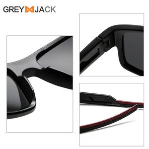 Lunettes de soleil sport polarisées Grey Jack UV400 avec monture PC et verres TAC pour le cyclisme, la conduite, la pêche et les activités de plein air - Product Image 5