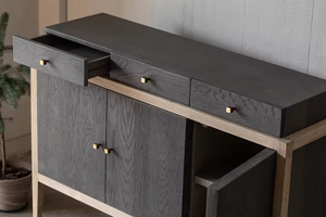 Meubles de salon <span class=keywords><strong>vintage</strong></span> simples scandinaves Chêne récupéré en bois massif Buffet Convient au salon - Product Image 5