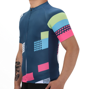 フリーデザインカスタム半袖フルジップサイクリングジャージー男性メッシュ生地レースカットバイクジャージー - Product Image 4