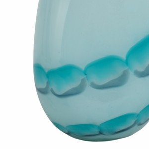 Vaso decorativo in vetro blu costiero per soggiorno, camera da letto, ufficio, decorazioni per la casa - Product Image 5