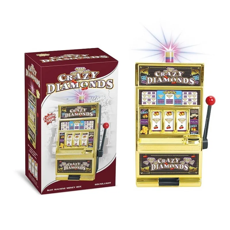 Lucky Sevens Jumbo Slot Machine giocattolo del casinò salvadanaio Jackpot luce del Flash Jackpot suono di intrattenimento globale compatibilità delle monete