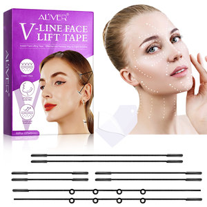 ALIVER OEM - Cinta Adhesiva para Lifting Facial en V, 60 Piezas, Tiras Invisibles para Lifting Facial con Bandas Elásticas - Product Image 1