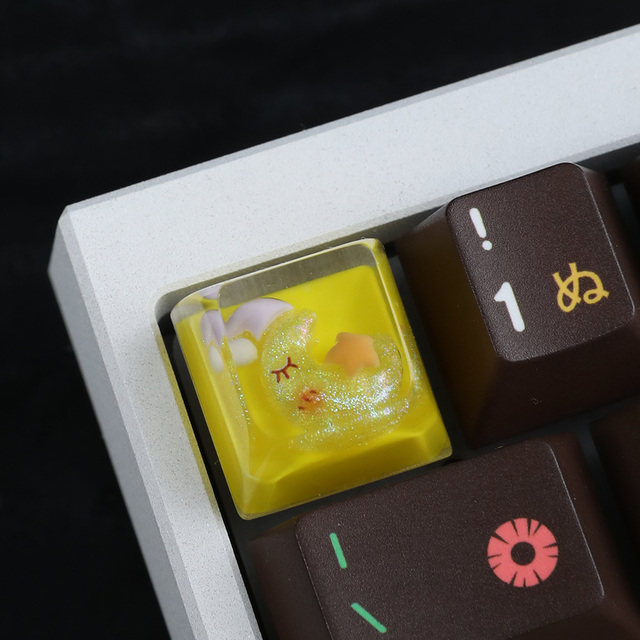 2024 MG Resin Transparent Fog Style Mechanical Keyboard Keycaps for MX Mechanical Keyboard Model DKC-10