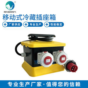 กล่องปลั๊กไฟฟ้าแบบพกพาสำหรับเรือ พร้อมระบบทำความเย็น มาตรฐานปลั๊กไฟ CN และแอฟริกาใต้ กระแสไฟ 16A ปลั๊กติดพื้น - Product Image 1