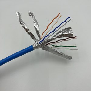 Loại 7 oxy miễn phí đồng đôi được bảo vệ CAT7 kỹ thuật nhà thông minh PoE giám sát kết nối mạng cáp - Product Image 1