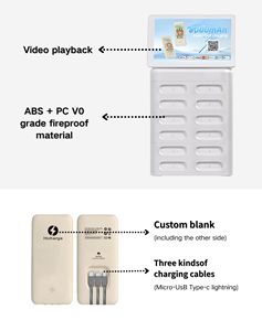 Armoire de location d'énergie mobile compatible IoT à 12 baies avec station d'alimentation 65W et système de banques d'alimentation - Product Image 6