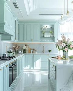 Gabinete Personalizado Verde Menta de Lujo Vermont Premium Colección 2026 con Tamaño Personalizado para Cocina de Penthouse Urbana - Product Image 5