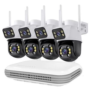 Icsee Xmeye 6MP 4CH không dây nhà Hệ thống an ninh tầm nhìn ban đêm mạng wifi PTZ không dây NVR Kit IP Camera Kit Đối với trang chủ CCTV - Product Image 1