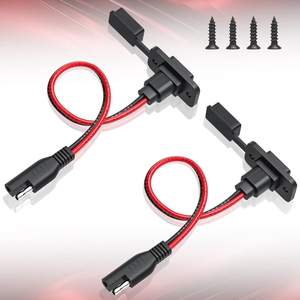 SAE コネクタ電源ソケットサイドウォールポート耐候性クイックコネクタソーラーパネルフラッシュマウント 12AWG SAE プラグアダプタ - Product Image 5