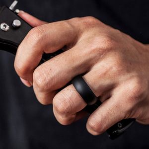 <strong>Silicone</strong> Rings, 7 Rings / 1 Ring <strong>Wedding</strong> <strong>Bands</strong> for <strong>Men</strong> - 8.7 mm Wide - 2mm Thick - Product Image 3