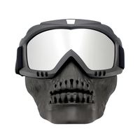 Lunettes de motocross personnalisées par le fabricant, verres polarisés, lunettes de soleil sportives pour fête d'Halloween, masque facial de démon tendance