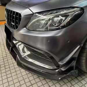 Kit de canards en carbone pour pare-chocs avant et grilles de brouillard W205 <span class=keywords><strong>C63</strong></span> pour Mercedes-Benz <span class=keywords><strong>AMG</strong></span> 2015-2021 - Product Image 5