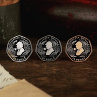 Moneda Conmemorativa de 50 Peniques de Sherlock Holmes, Moneda de Valor de 50p, Gran Venta en eBay
