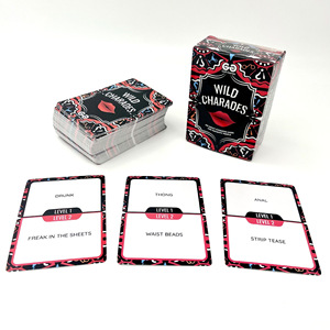 <span class=keywords><strong>Gioco</strong></span> di Carte per Adulti WILD CHARADES, per Coppie e Famiglie, in Inglese, con Caratteristiche Emotive, in Confezione Colorata - Product Image 2