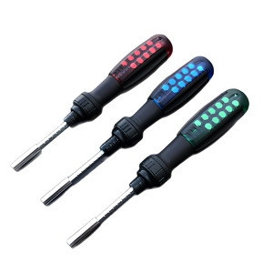 11 In 1 Multifunctional <b>Screwdriver</b> Set Ratcheting Interchangeable Bits Plastic Handle Anti Slip Texture Diy Tool Kit - Product Image 5