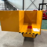 Chariot à plateforme électrique 2000x800mm avec bac de chargement pour la manutention de matériaux en entrepôt