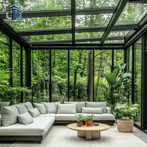 Panneaux en verre trempé NUOXIN en aluminium 6063-T6 haute résistance pour véranda, <span class=keywords><strong>jardin</strong></span>, extension <span class=keywords><strong>de</strong></span> maison, solarium, intimité - Product Image 1