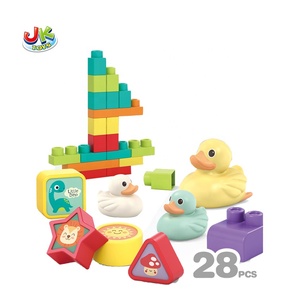 Jacko Speelgoed Op Maat <span class=keywords><strong>3</strong></span> In 1 Leren Educatieve Stapelvormen 28 Stuks Zacht Rubber Bouwstenen Waterspeelspeelgoed Voor Kinderen - Product Image 2