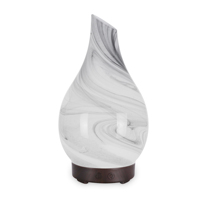 Machine d'aromathérapie en verre de feu 3D de vendeur chaud avec l'humidificateur d'éclairage coloré de modèle de feux d'artifice