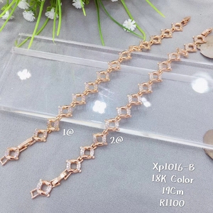 เครื่องประดับแฟชั่นซูปิงปี 2020 สีทอง 18k ประดับด้วยหินหลากสี ตัวล็อคนาฬิกาแบบเรียบง่าย สร้อยข้อมือสำหรับสาวๆ - Product Image 6