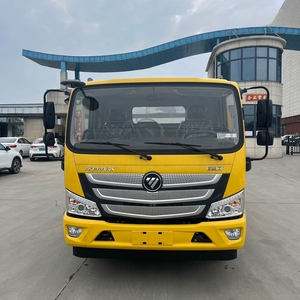 Nouveau camion de remorquage à plateau plat Foton Aumark 4x2 11 tonnes diesel manuel avec treuil 6T, véhicule de sauvetage routier robuste pour le dépannage de véhicules - Product Image 3