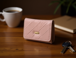 Women's Tri Fold <b>Wallet</b> 5 Inch Pu Material Minimalist Style Short Length <b>Wallet</b> For Everyday Use - Product Image 2