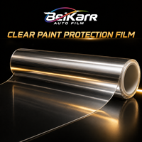 Film de protection de carrosserie BEIKARR 1,52x15m auto-réparant, anti-rayures, anti-jaunissement, transparent brillant en TPU PPF avec rejet UV 90% et IR 70%