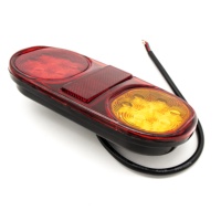 Projecteur 14led de haute qualité, feu arrière ovales double couleur en forme de camion, véhicule, livraison directe depuis l'usine