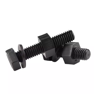 Pernos Y Tuercas Hexagonal Negro Nylon Plástico Pernos hexagonales Tuercas Espaciadores Arandela Rosca completa Tornillos de cabeza hexagonal M6 <span class=keywords><strong>M8</strong></span> M10 X 45mm M12 - Product Image 3